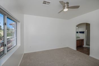 Ceiling fans in living areas & bedrooms